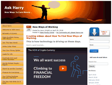 Tablet Screenshot of harry-wright.com